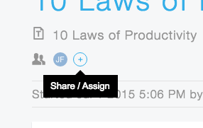Share Assign Menu 2