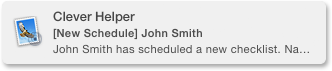 Schedule Notification